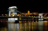 The Szechenyi Chain Bridge in Budapest, Hungary 