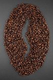 coffee beans as a symbol of one a saturated