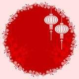 Oriental Chinese Lantern Illustration 
