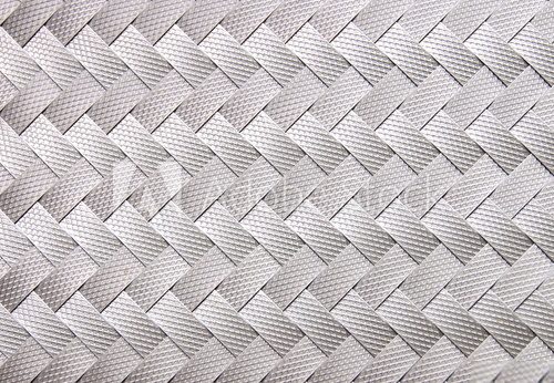 Image of gray ribbon weaved pattern closeup