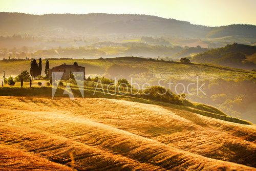 View of typical Tuscany landscape