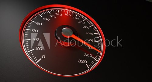 Speedometer Red Fast Speed