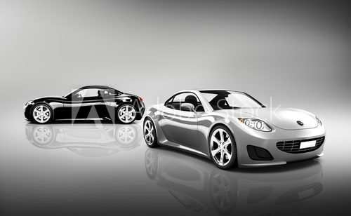 3D Image of Luxury Sport Cars