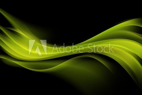 Green Modern Abstract Waves Background