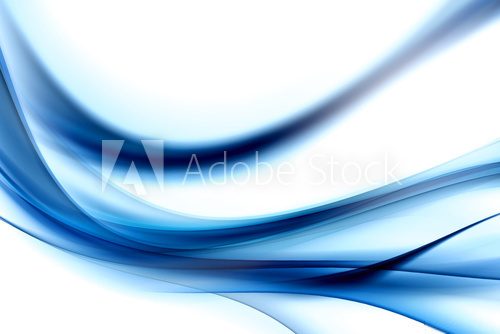 Abstract awesome wave motion Blue background for design. Modern bright digital illustration.