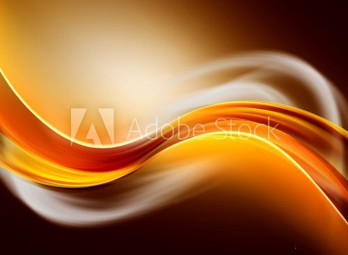 Modern Abstract Gold Orange Wave Design Background