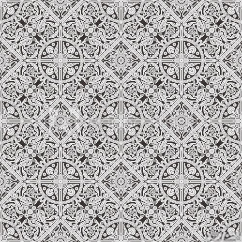 Seamless tiling floral wallpaper pattern