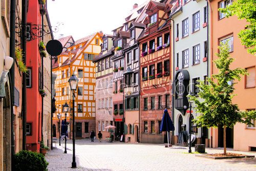 Half timbered houses of the Old Town, Nuremberg, Germany