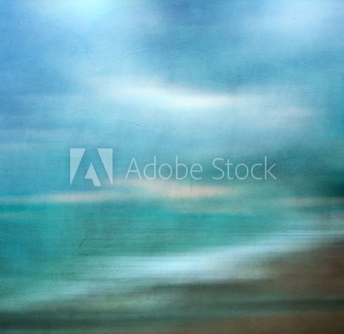 An abstract sea seascape with blurred panning motion