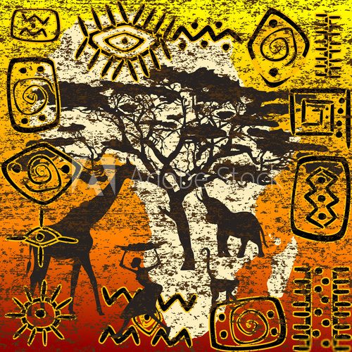African symbols set