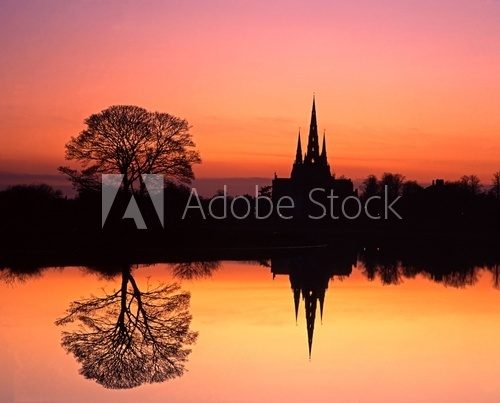 Cathedral at sunset, Lichfield © Arena Photo UK
