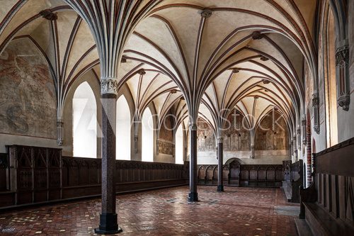 Gothic hall of the castle in Malbork.