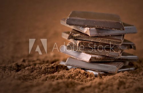 Stacked chocolate bars