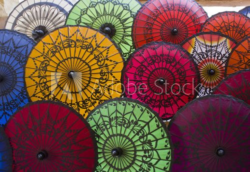 Typical Myanmar Umbrellas