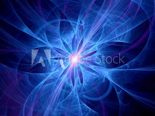 Abstract blue thermonuclear fusion