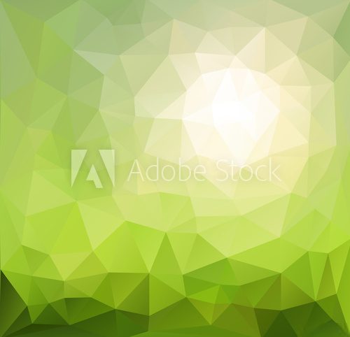 Abstract background green, sunny