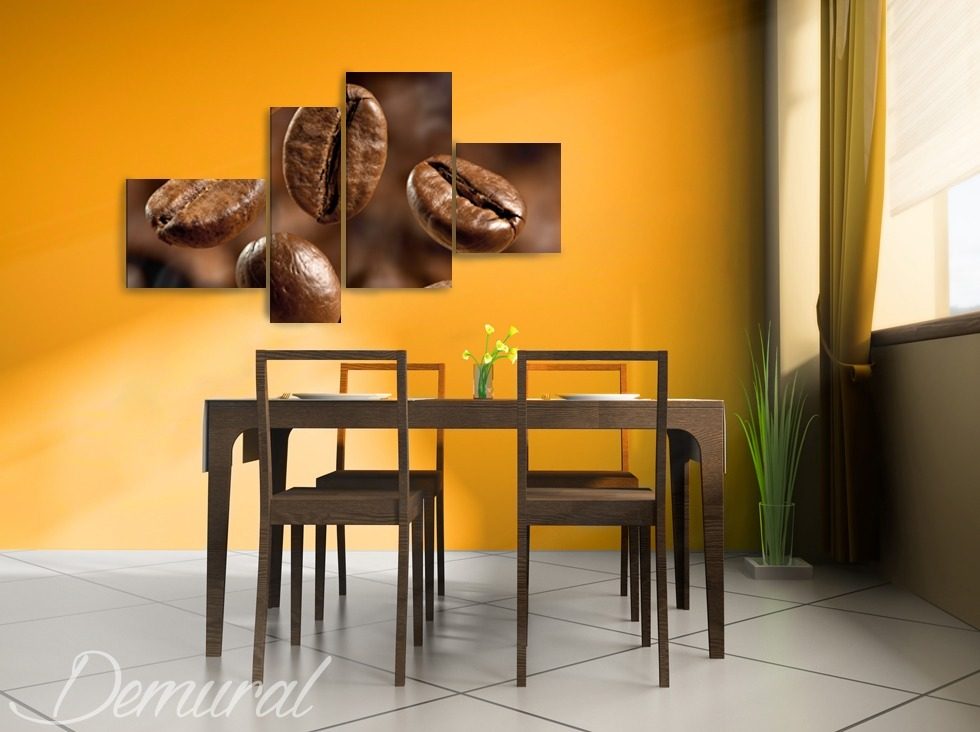 Kawowa układanka Obrazy do jadalni Obrazy Demural