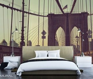 noce i dni na moscie brooklynskim fototapety mosty fototapety demural