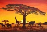Sonnenuntergang in Afrika 