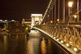 Chains Bridge in Budapest (Hungary) 