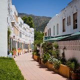 ulica Hiszpania pocztÃ³wka Marbella kwiaty biaÅy kolorowy 
