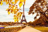 famous Eiffel Tower in Paris, France. 