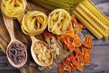 Different types of pasta 
