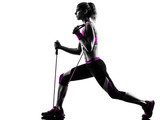 woman fitness resistance bands exercises 