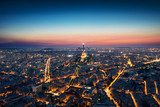 Paris Cityscape after sunset 