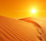 Sand dunes in Sahara 