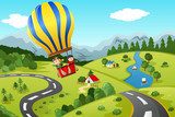 Podróż balonem po nieznanych lądach