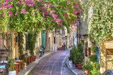 Traditional houses in Plaka area under Acropolis ,Athens,Greece 