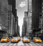 Avenue avec des taxis Ã  New York. 