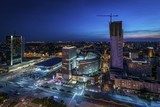 Night panorama of Warsaw 