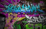 Graffiti wall urban art background 
