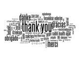 "THANK YOU" Tag Cloud (a lot thanks gratitude message) 