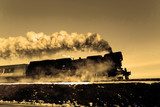 Old retro steam train 