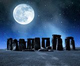 Historical monument Stonehenge in night,England, UK 