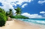 beach at Mahe island,  Seychelles 