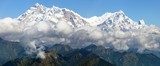 view of Annapurna Himal from Jaljala pass - Nepal - Asia 