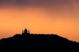 Turin, Basilica of Superga and hill at dawn 