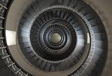 10'th floor of vintage spiral staircase 