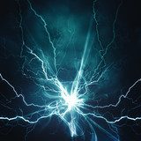 Electric lighting effect, abstract techno backgrounds for your d 