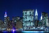 Midtown Manhattan skyline at Night Lights, New York City 