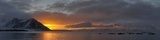 Sunrise - Arctic landscape panorama 