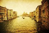 nostalgisch texturiertes Bild vom Canale Grande 