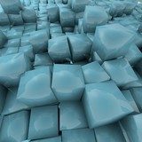Medium turquoise   dynamic  wire  texture Cube Background '' 