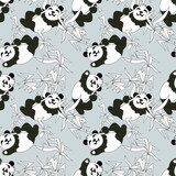Pandas seamless pattern 