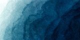 Abstract watercolor paint background by nay blue and teal green with liquid fluid texture for background, banner