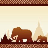 elephants with Thailand
